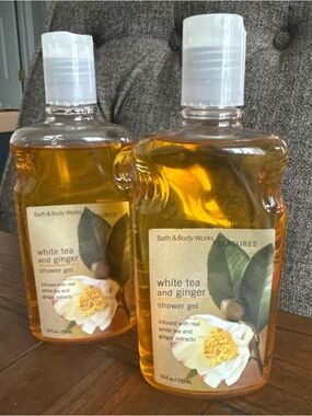 Bath & Body Works White Tea & Ginger Shower Gel Lot of 2